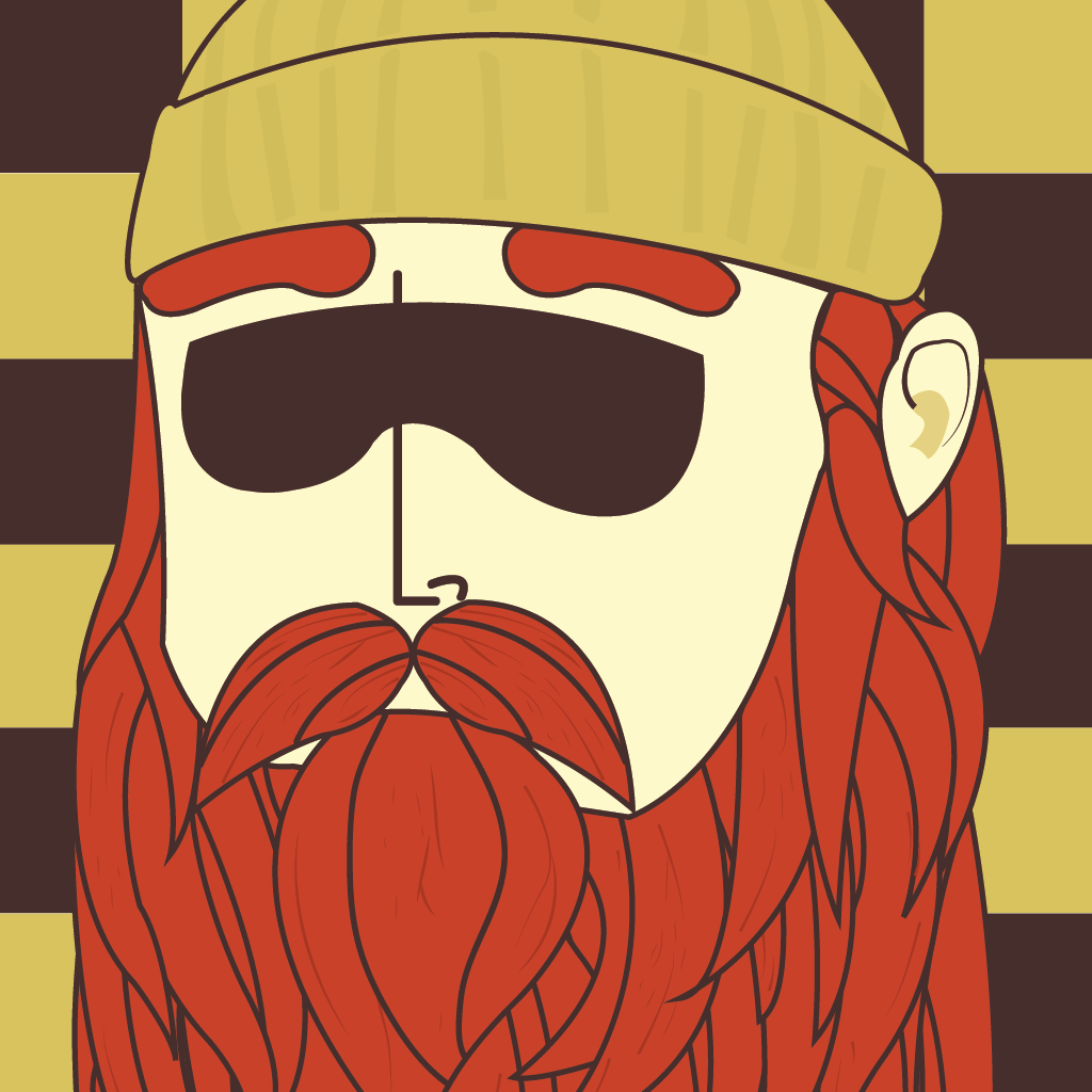 Beardman vinyl snowboard wrap - Norka Sports