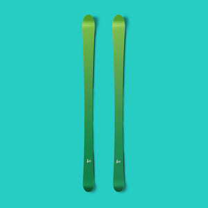 Green Gradient vinyl ski wrap - Norka Sports