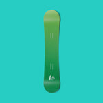 Green gradient vinyl snowboard wrap - Norka Sports