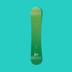 Green gradient vinyl snowboard wrap - Norka Sports