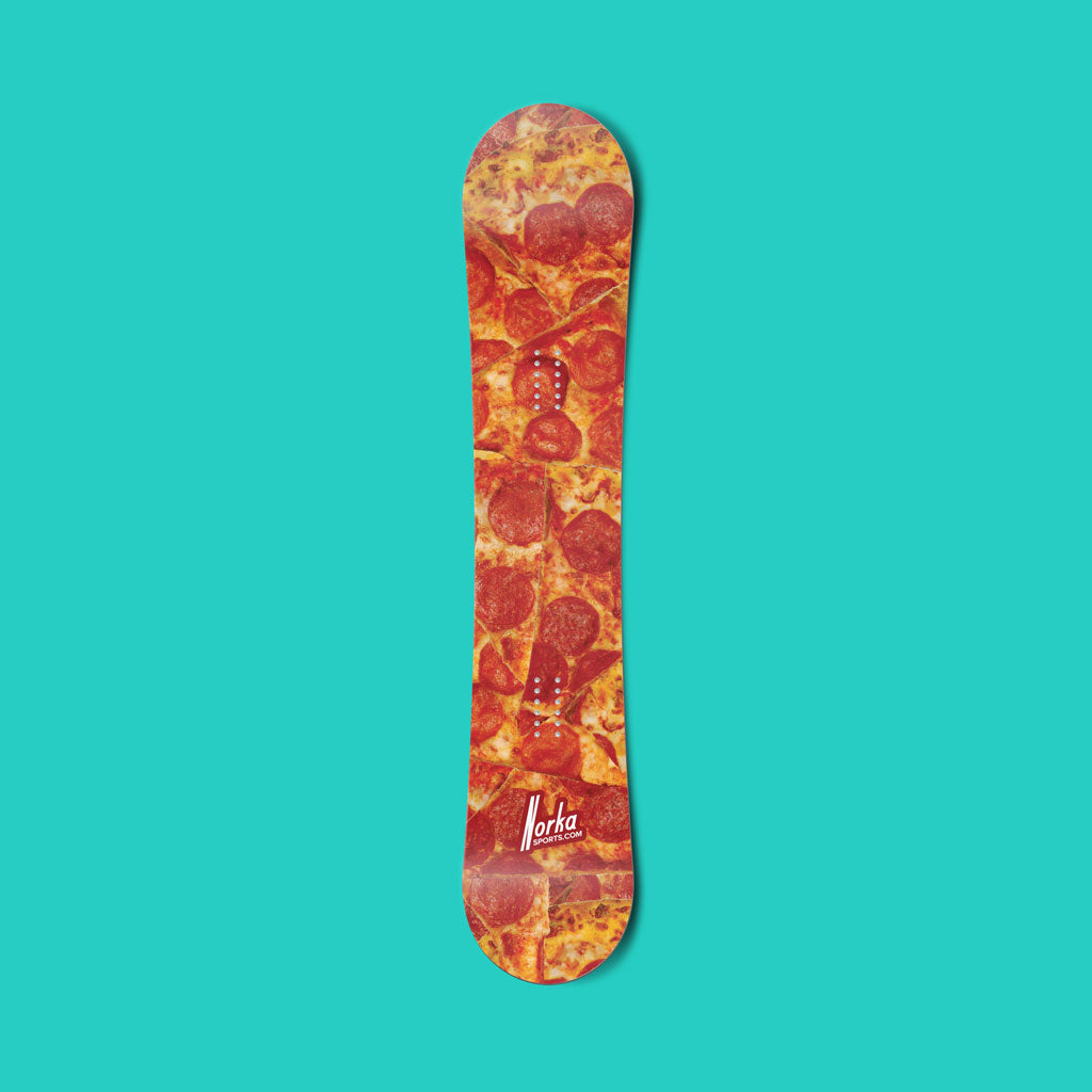 Pizza vinyl snowboard wrap - Norka Sports