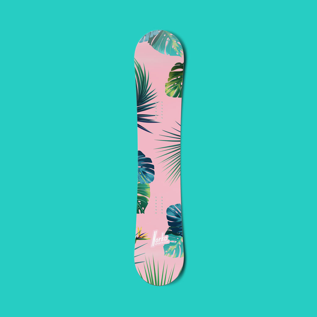 Tropical vinyl snowboard wrap - Norka Sports